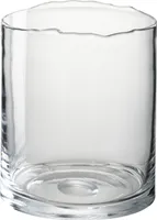 J-Line Windlicht Unregelmäßiger Rand Glas Transparent Klein