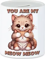 You Are My Meow Meow Süße Katzen Spardose Katzenbesitzer Haustier Liebe