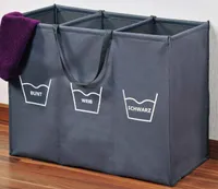 3 Fächer Wäschekorb mit Deckel - 84L Wäschesammler Faltbar - 60x30x50  Wäschebox bei Marktkauf online bestellen