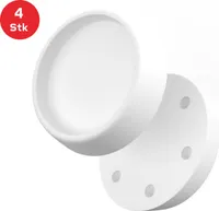 BAUHELD® Schwingungsdämpfer Waschmaschine 4er Set [ Germany] - Gummifüße für Waschmaschinen, Trockner, Kühlschrank - Weiß