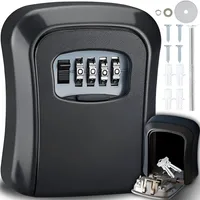 kleiner Außen-Schlüssel-Safe / -Tresor, mit Zahlenschloss, Wand-Box-Versteck