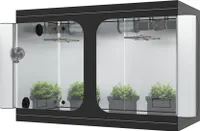 300x150x200 Deluxe 600D Zuchtzelt Gewächshaus Grow Box Growzelt Tent,Growbox,Growschrank Growzelt Zelt The Hookah: Ohne Sichtfenster 300x150x200 cm