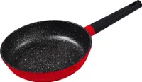 Ø24cm Bratpfanne ca. 5.5cm hoch KING® SHINE RED aus Aluguss mit Keramikbeschichtung Innen: FUSION TI / Farbe: Rot