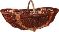Dehner Weidenkorb mit Bügel, ca. 55 x 34 cm, Weidengeflecht