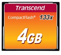 Transcend - Paměťová karta Flash - 4 GB - 133x - CompactFlash