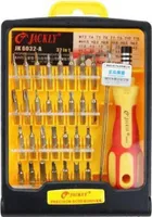 Jackly 32in1 Werkzeugset Schraubendreher für Reperaturen an Handys PCs Kreuz Torx Schlitz