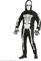 Erwachsenen Skelett, Anzug und Maske - Gr. S - XXL - Kostüm Gerippe Skelettkostüm S - 48/50