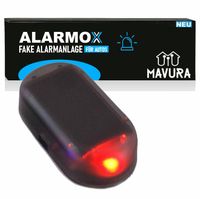 ALARMOX atrapa poplašného systému LED solárne výstražné svetlo proti krádeži atrapa