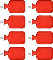 8er Set Wärmflasche aus Gummi 2 Liter | Wärmeflasche Wärmekissen  | Wärme Flasche Bettflasche