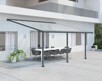 Palram - Canopia |Olympia 3x5.5 Terrassenüberdachung anthrazit, klar