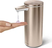 Simplehuman Koupelnové doplňky - Dávkovač tekutého mýdla bezdotykový, 266 ml, rose gold ST1046