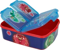 PJ Masks Kinder Premium Brotdose Lunchbox Frühstücks-Box Vesper-Dose mit 3 Fächern