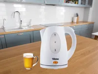 Tristar WK 1324 Schnurloser Wasserkocher, Kunststoffgehäuse, 1,5 l FÃ1/4llmenge, 2000 Watt, 360° Sockel, Trockengehschutz, Cool Wall, Abschaltautomatik
