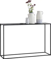 Konsolentisch 74x115x32cm Flurtisch Konsole Kommode Highboard Sideboard Schwarz [en.casa]