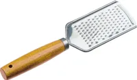 Käsereibe / Raspel / aus rostfreiem Edelstahl mit Holzgriff
