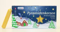 Pyramidové svíčky 50/500 přírodní pro malé pyramidy, 50 kusů,