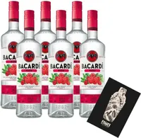 Bacardi 6er Set Razz 6x 0,7L (27% Vol) Rum mit Himbeere- [Enthält Sulfite]
