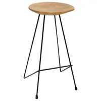 vidaXL Barhocker 2 Stk. Massivholz Teak