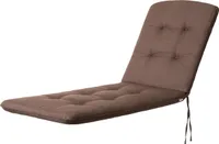 HOBBYGARDEN vonkajšie/interiérové, ležadlo, vankúš na sedenie, vankúš na sedenie, vankúš na záhradný nábytok, na stoličky alebo ležadlo, vankúš, pohovka, 185 x 60 x 6 cm, hnedá