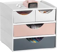 CEP Mini-Schubladenbox MyCube mineral 4 Schübe puderrosa