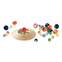 Murmeltellerspiel mit 31 Murmeln