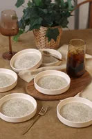 Hermia Concept, X00017907, Keramikschüssel-Set (6-teilig), Creme, 100 % KERAMIK-STEINZEUG, 14 x 14 cm