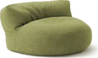 Lumaland Interior Line Sitzsack-Lounge - Rundes Sitzsack-Sofa - 320l Füllung, 90 x 50 cm - Lime