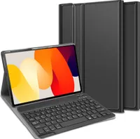 Cazy Tastatur Hülle Kompatibel mit Xiaomi Redmi Pad SE - Schutz Etui mit magnetisch Abnehmbarer Tastatur - Layout: Qwertz