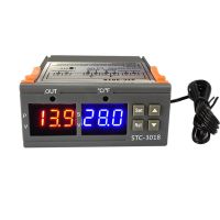 STC-3018 Temperaturregler, digitales LED-Display-Thermostat, Temperaturreglerschalter Mikro-Temperaturreglerplatine Thermostatsensor (24V)