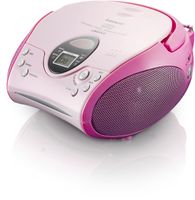FM rádio s CD stereo, růžové - Přenosné rádio / rekordér SCD-24 PINK