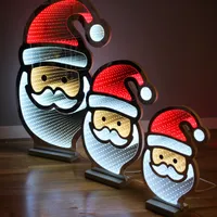FHS Weinachtsbeleuchtung LED-Weihnachtsmänner 161SMD LED