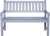 Gartenbank, Parkbank SenS-Line garden furniture 125 x 70 x 90 cm Holz grau