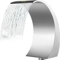 VEVOR Schwalldusche Pool Schwallbrause für Patio Garten Edelstahl Poolfontäne 30×60×45cm