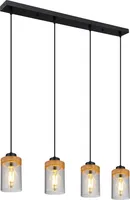 Globo Lighting Hängeleuchte Metall schwarz, 3x E27