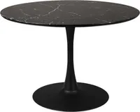 Esstisch - Schwarz Ø110cm - Metall & MDF - Tisch Maru - Giga Meubel
