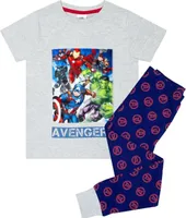 Avengers - Schlafanzug für Jungen NS6183 (98) (Grau/Blau)