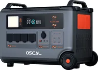OSCAL PowerMax 3600 Tragbare Solarspeicher 3600Wh(3600W) Powerstation, LiFePO4 Stromerzeuger für Outdoor Camping/Wohnmobile/Notsituation, Schnellladen