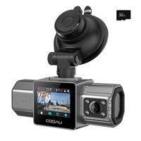 Dashcam Auto Vorne Hinten 4K/1080P mit GPS WiFi, Dash Cam Auto Kamera mit 1.5" IPS-Bildschirm, Nachtsicht, Loop-Aufnahme, 170 ° Weitwinkel WDR, + 32GB