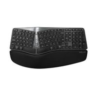 Kabellose ergonomische Tastatur Delux GM901D BT+2.4G (schwarz)