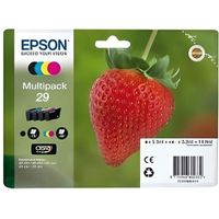 Epson C13T29864022 29 Tintenpatrone MultiPack Bk,C,M,Y Blister Radio Frequency 5,3ml + 3x3,2ml VE=4 für Epson XP 235 335