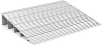 COSTWAY Türschwellenrampe, Rollstuhlrampe Aluminium mit verstellbarem Rampendesign & 317 kg Tragkraft, Bordsteinrampe rutschfest für Rollstuhl, Kinderwagen (13 cm Höhe)