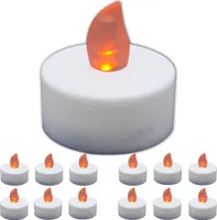 Flackernde LED-Teelichter im 12er SET