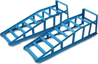 Bituxx 2x Auffahrrampen Auffahrböcke Tragkraft 1500kg Spurbreite 22,5cm für PKW Auto KFZ Blau MS-11367