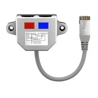 CAT5 RJ45 Splitter CAT Ethernet ISDN T-Adapter