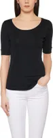 Rundhals T-Shirt für Damen in dunkelblau