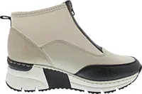 Rieker Damen Stiefelette High Top Sneaker Reißverschluss N6352, Größe:40 EU, Farbe:Beige