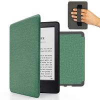 MyGadget Hülle für Amazon Kindle Paperwhite 7. Generation (bis 2017 - 6 Zoll) mit Handschlaufe & Auto Sleep | Wake Funktion - Flip Case in Türkis