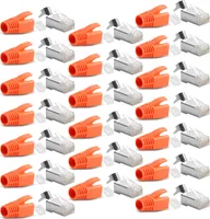 20x Netzwerkstecker CAT 7 6A RJ45 LAN Netzwerk Crimp Stecker vergoldete Kontakte