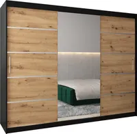 Kleiderschrank, Schiebetürenschrank Schlafzimmer, Schrank mit Spiegel VERONA 2 250 cm