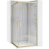 Sprchovací kút REA CITY BRUSH GOLD 90x90
